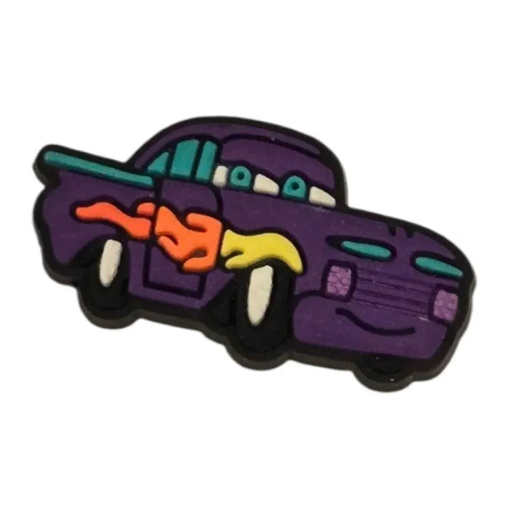 CARS Ramone Croc Shoe Charms | Fun Jibbitz Style Disney Purple Cartoon Flames